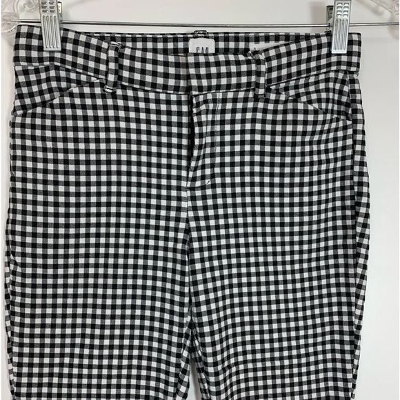 Gap Gingham  Skinny Stretch Ankle Pant Women’s Size 0 Classic Career work wear - Picture 2 of 11